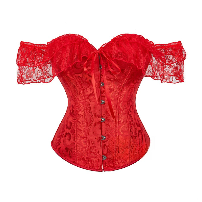 Fishbone Corset Bustier Tummy Control Shapewear Lace Underbust Corset