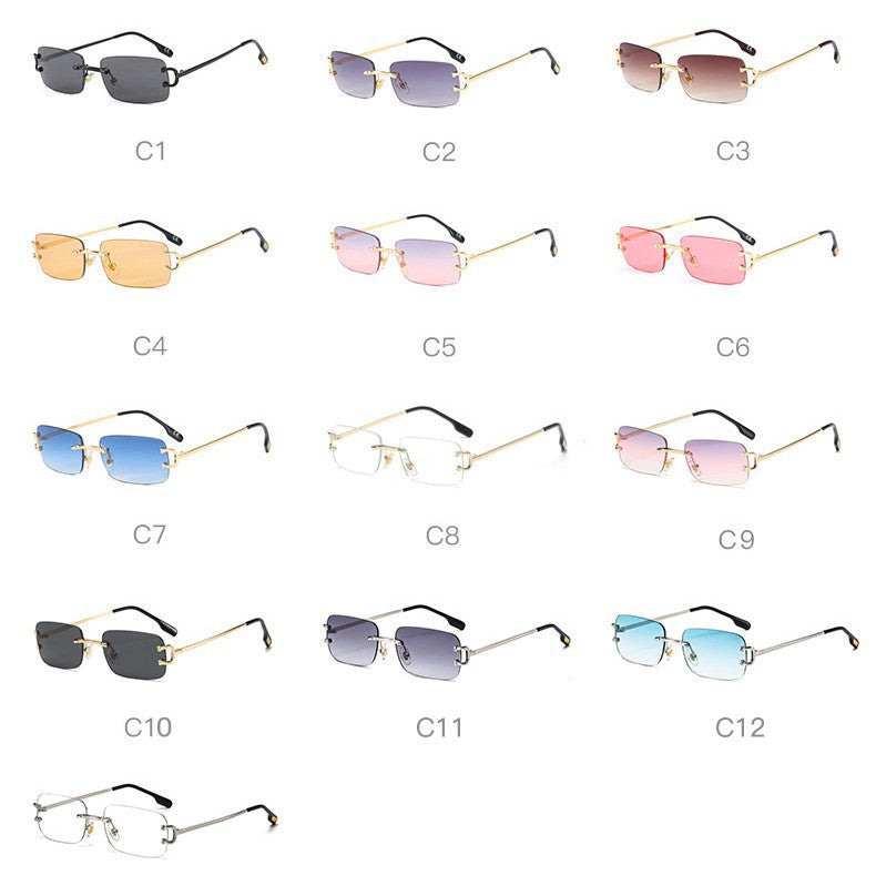 Square Frameless Sunglasses