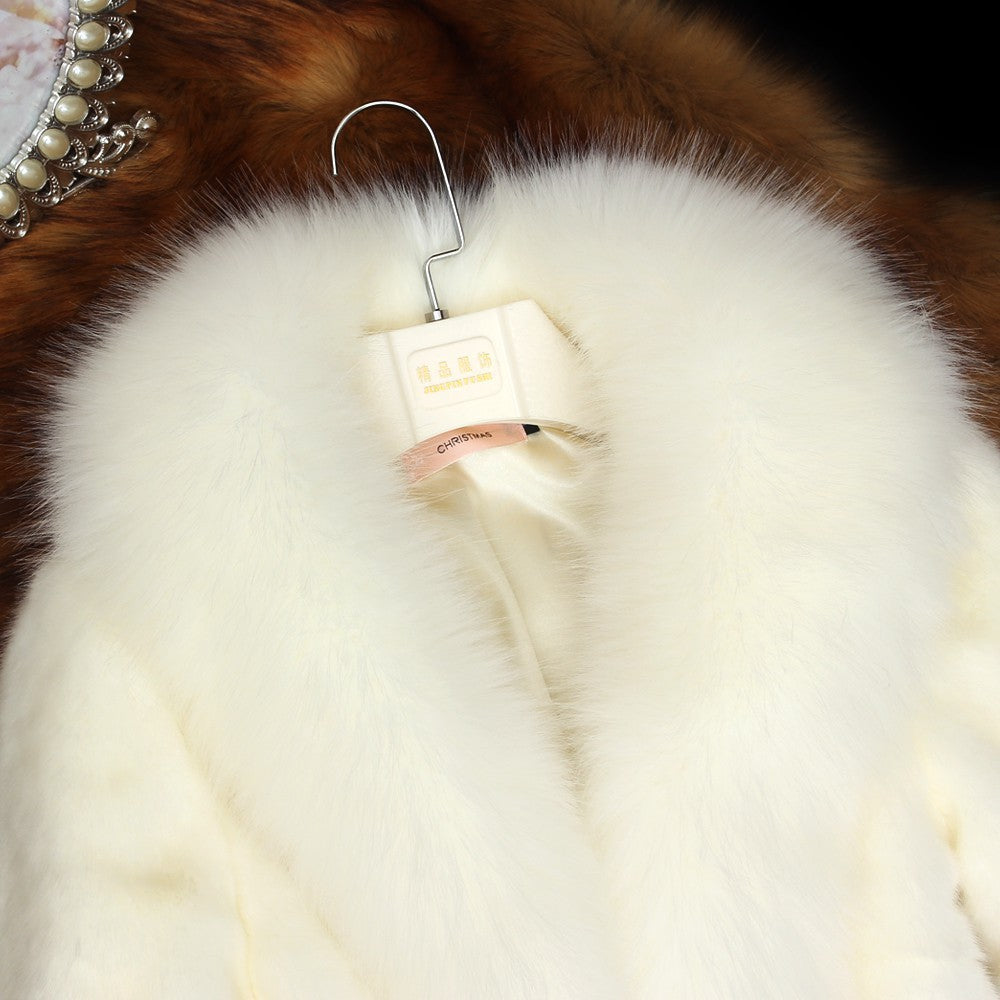 Mid-length fur coat
