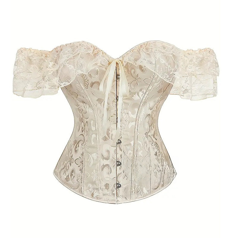 Fishbone Corset Bustier Tummy Control Shapewear Lace Underbust Corset