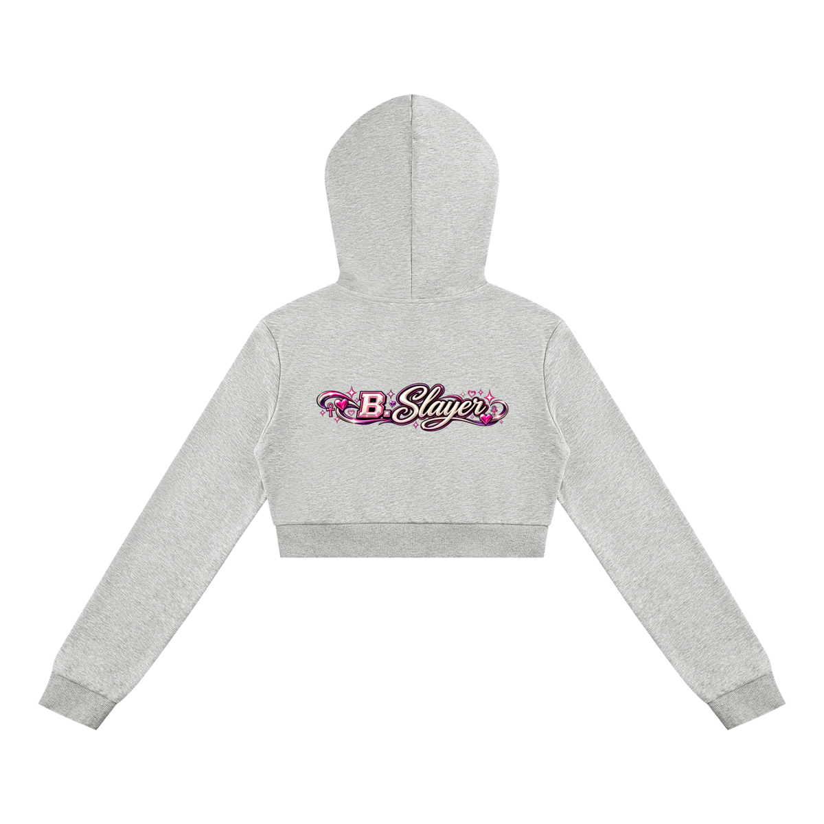 Women's Cropped Full Zip Hoodie