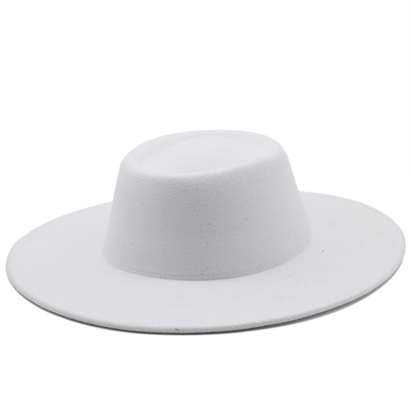 Unisex Wide Brim Woolen Hat
