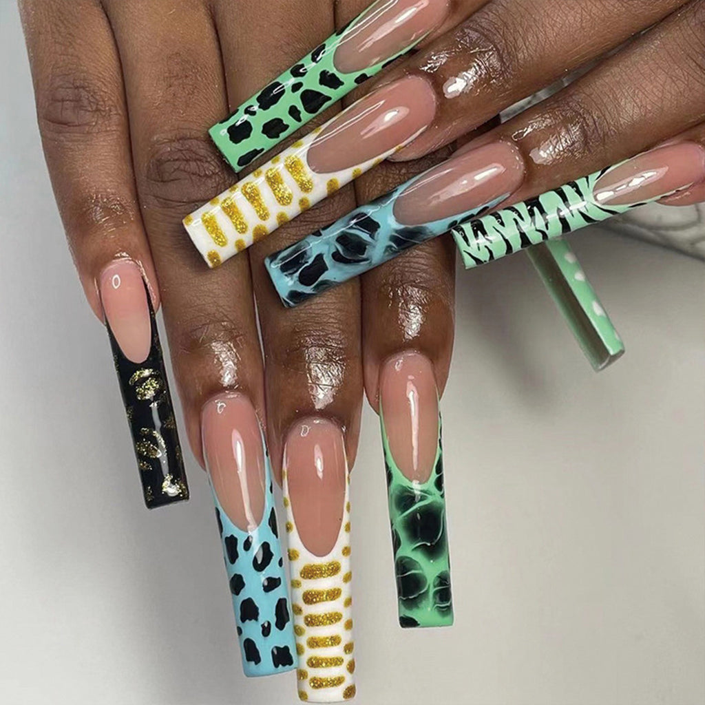 French-style nail extension wearable beauty set