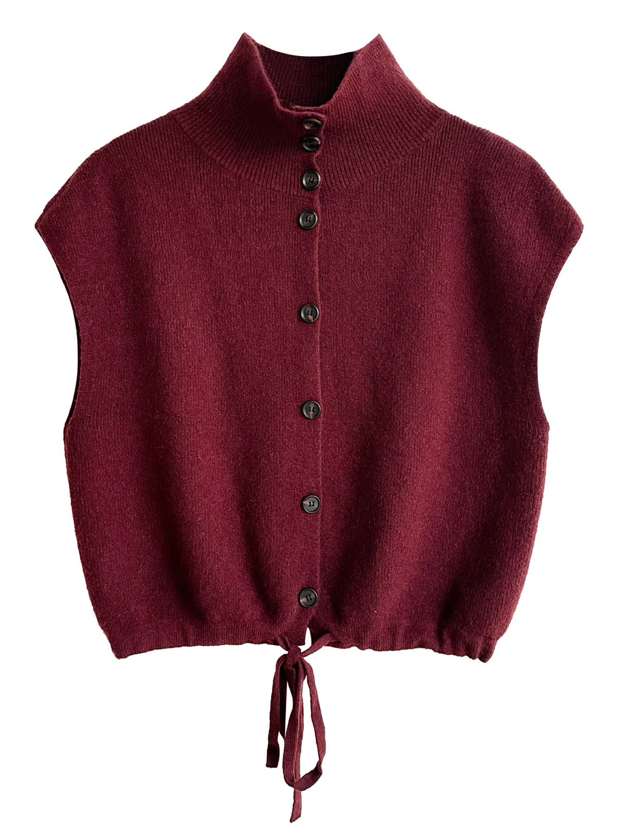 Women fold high neck knitted sweaters