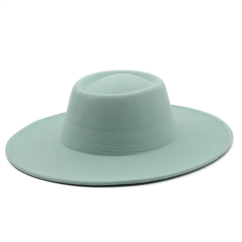 Unisex Wide Brim Woolen Hat