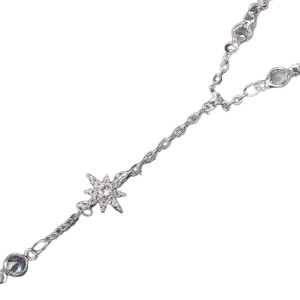 Star Rhinestone Bracelet Simple Electroplated Women Jewelry