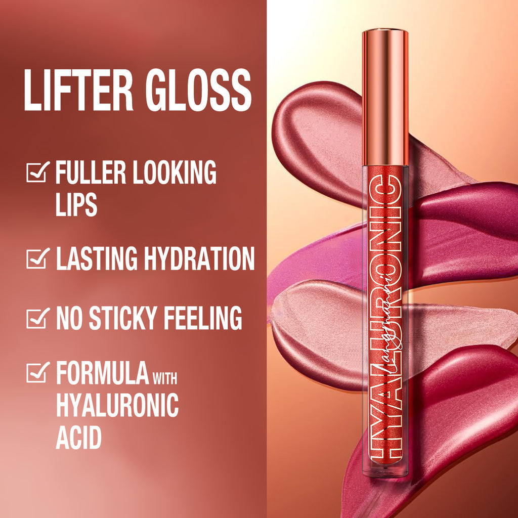Hyaluronic Acid Glitter Lip Gloss Set