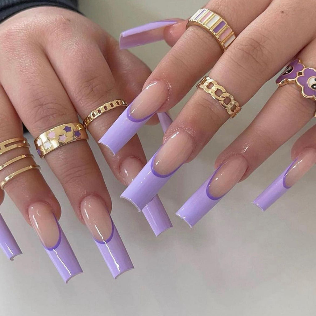 French-style nail extension wearable beauty set