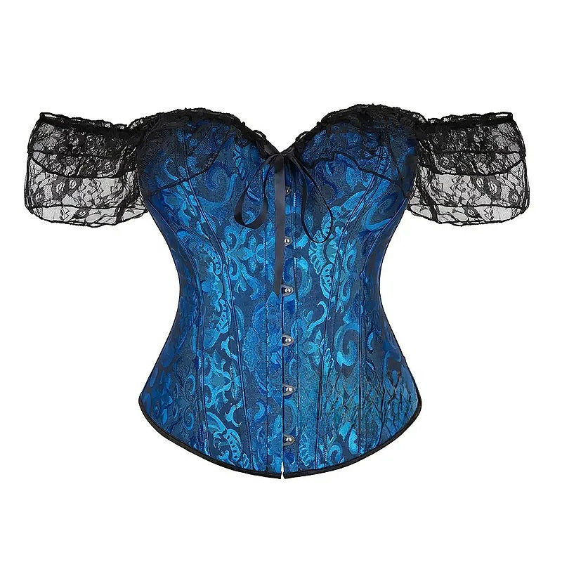 Fishbone Corset Bustier Tummy Control Shapewear Lace Underbust Corset