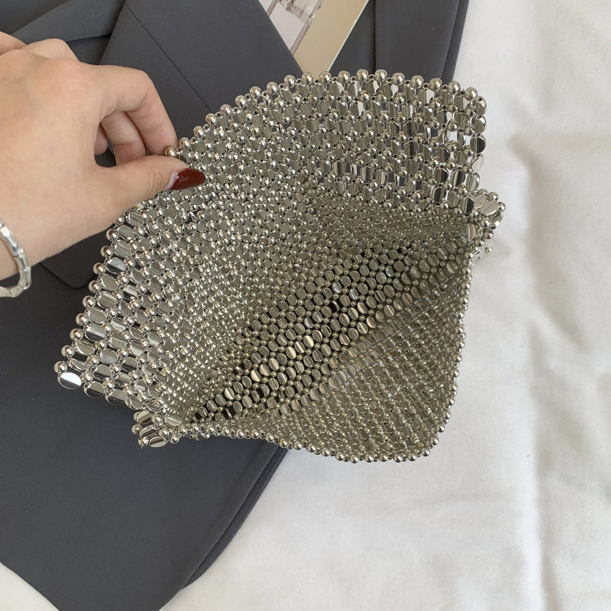 Vintage Beaded Flip Phone bag