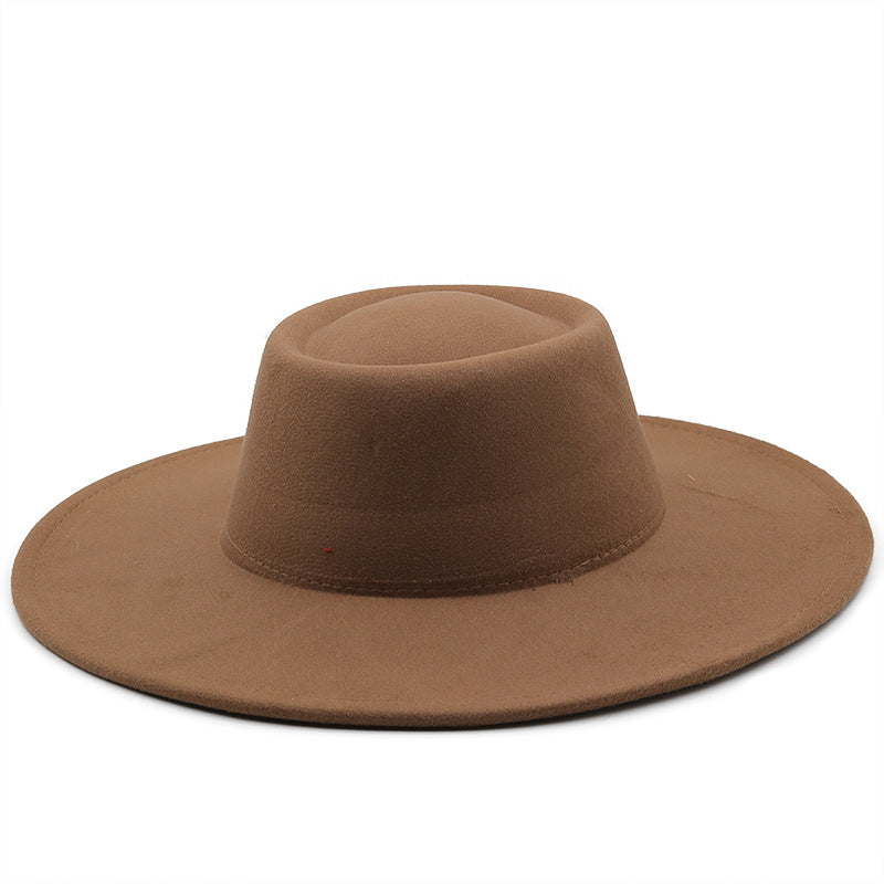Unisex Wide Brim Woolen Hat