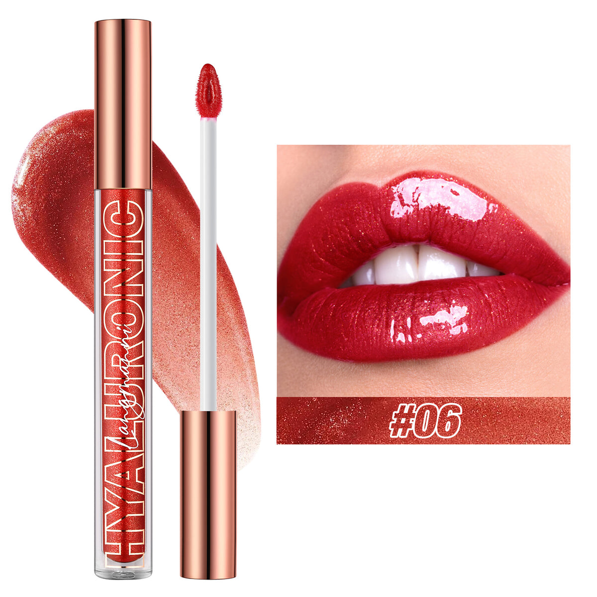 Hyaluronic Acid Glitter Lip Gloss Set