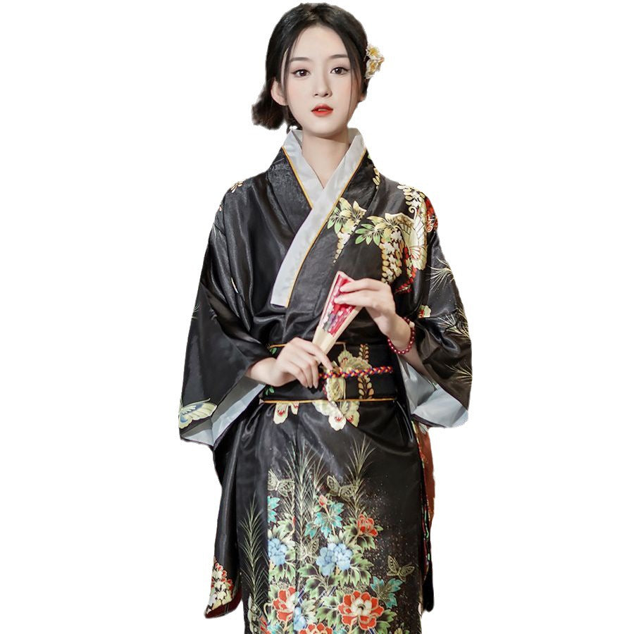 Women's Plus-Size Acetate Kimono Style Sleepwear Robe
