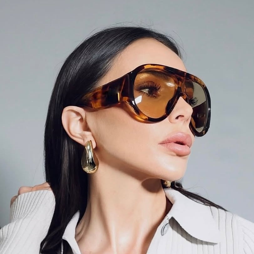 Large Frame Pilot Sunglasses