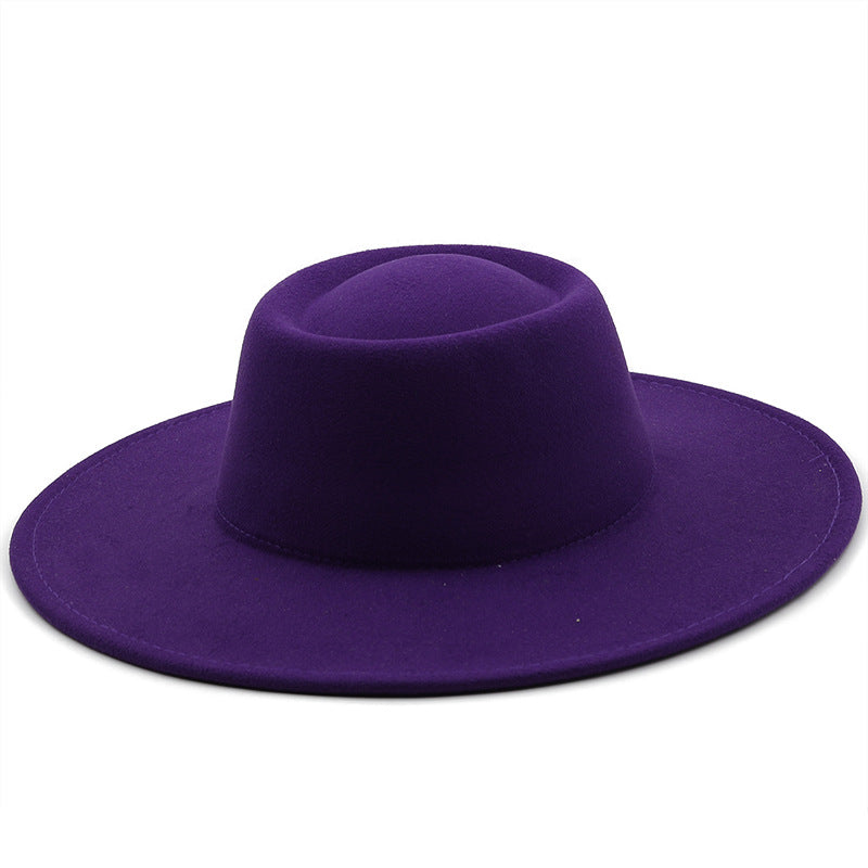 Unisex Wide Brim Woolen Hat
