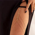 Women's Zircon Beaded Leg Chain Body Jewelry