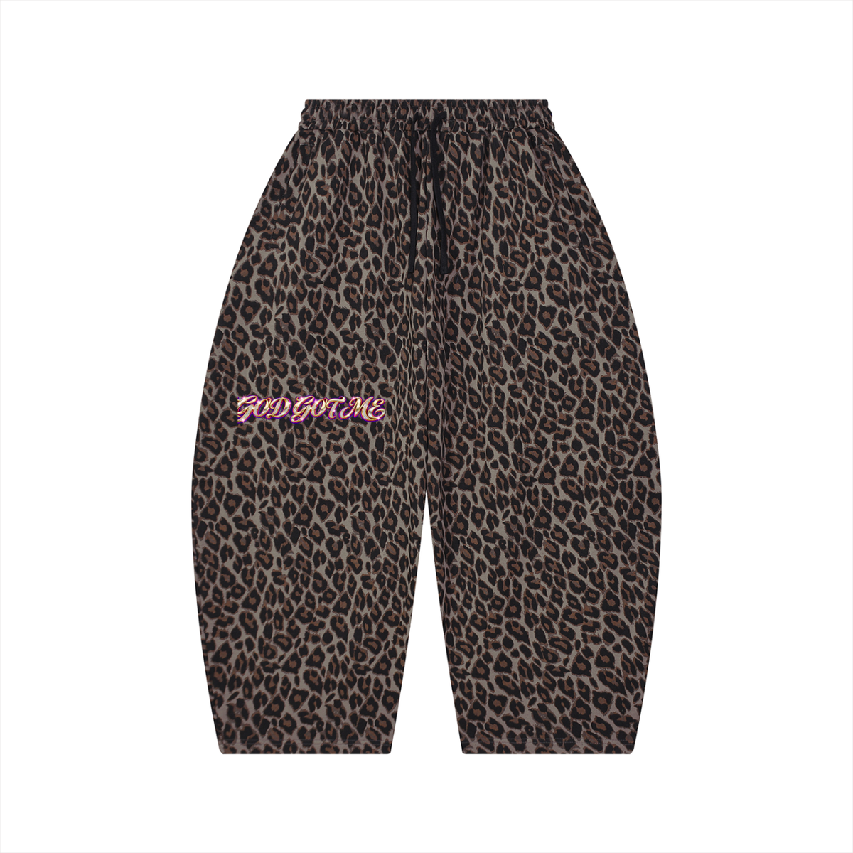 Beauty slayer Unisex Leopard Barrel Leg Sweatpants