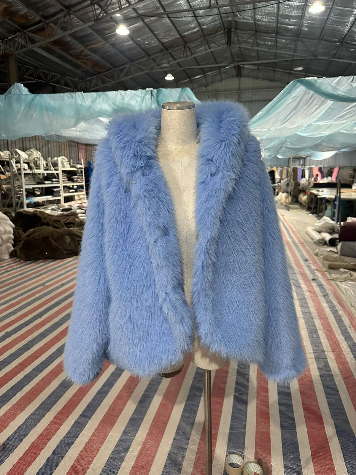 Women's Faux Fur Hooded Cloak Coat