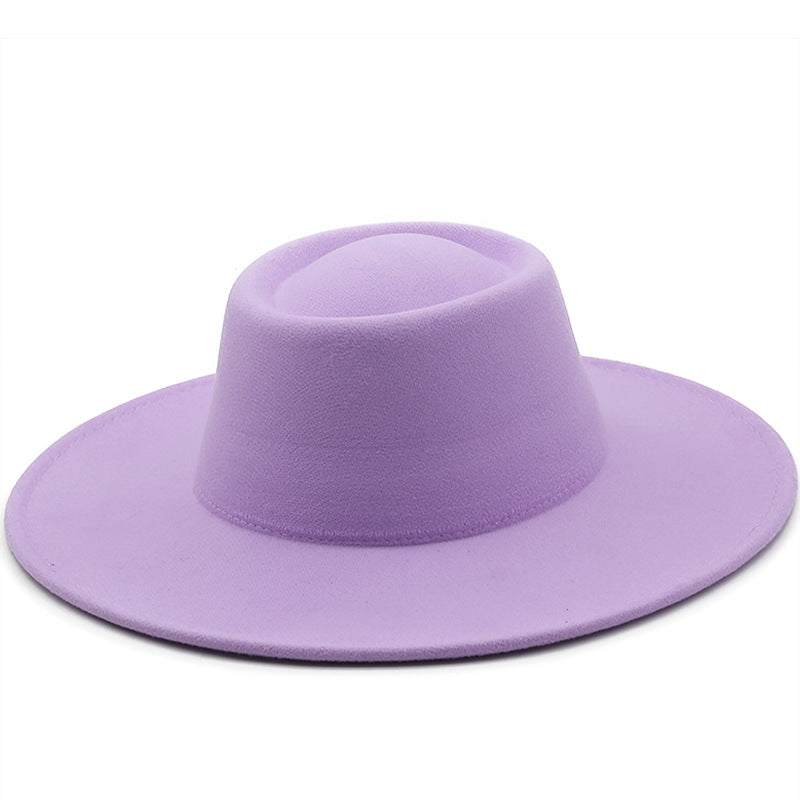 Unisex Wide Brim Woolen Hat