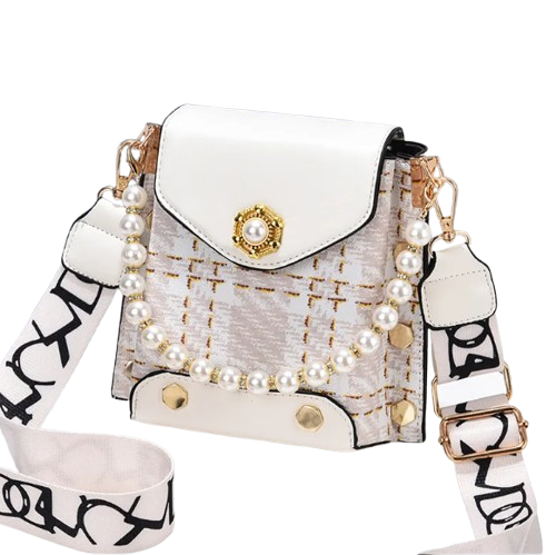 Elegant Pearl Chain Crossbody Bag ? Cute Princess-Inspired Phone Purse for Women