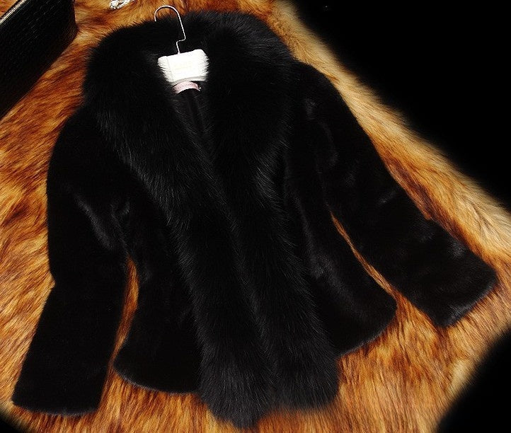 Mid-length fur coat