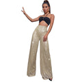 Sequin wide-leg pants