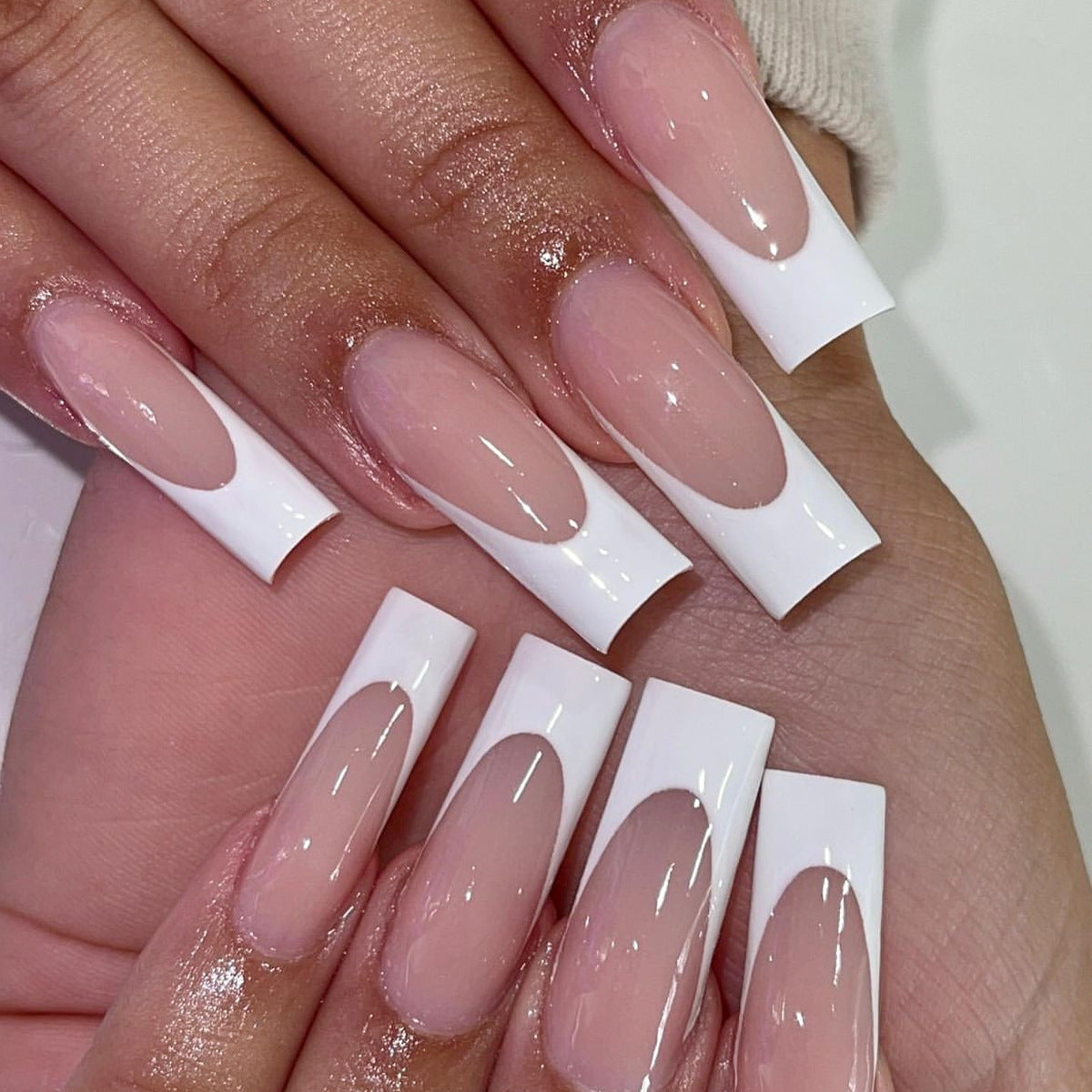 French-style nail extension wearable beauty set