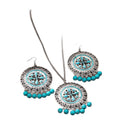 Vintage Turquoise Geometric Tassel Jewelry