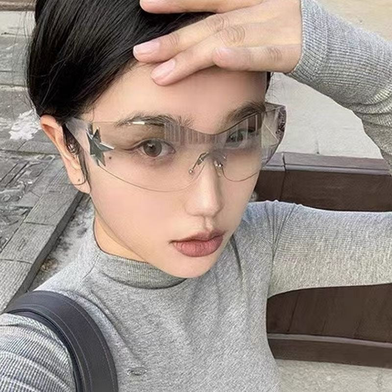 Frameless Five-Corner Star Sunglasses