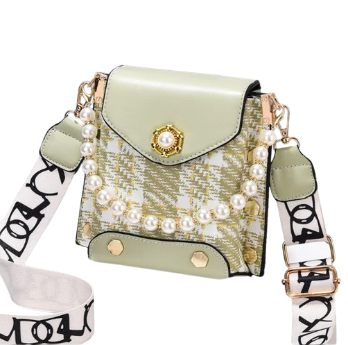 Elegant Pearl Chain Crossbody Bag ? Cute Princess-Inspired Phone Purse for Women