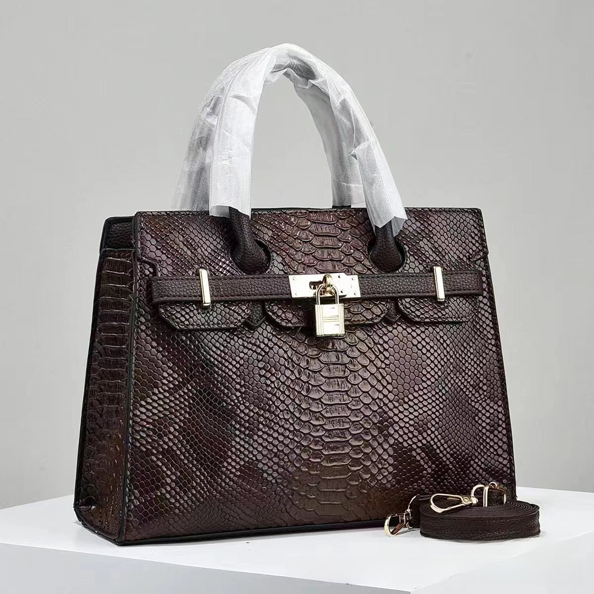 Women Leather Small Square Handbag