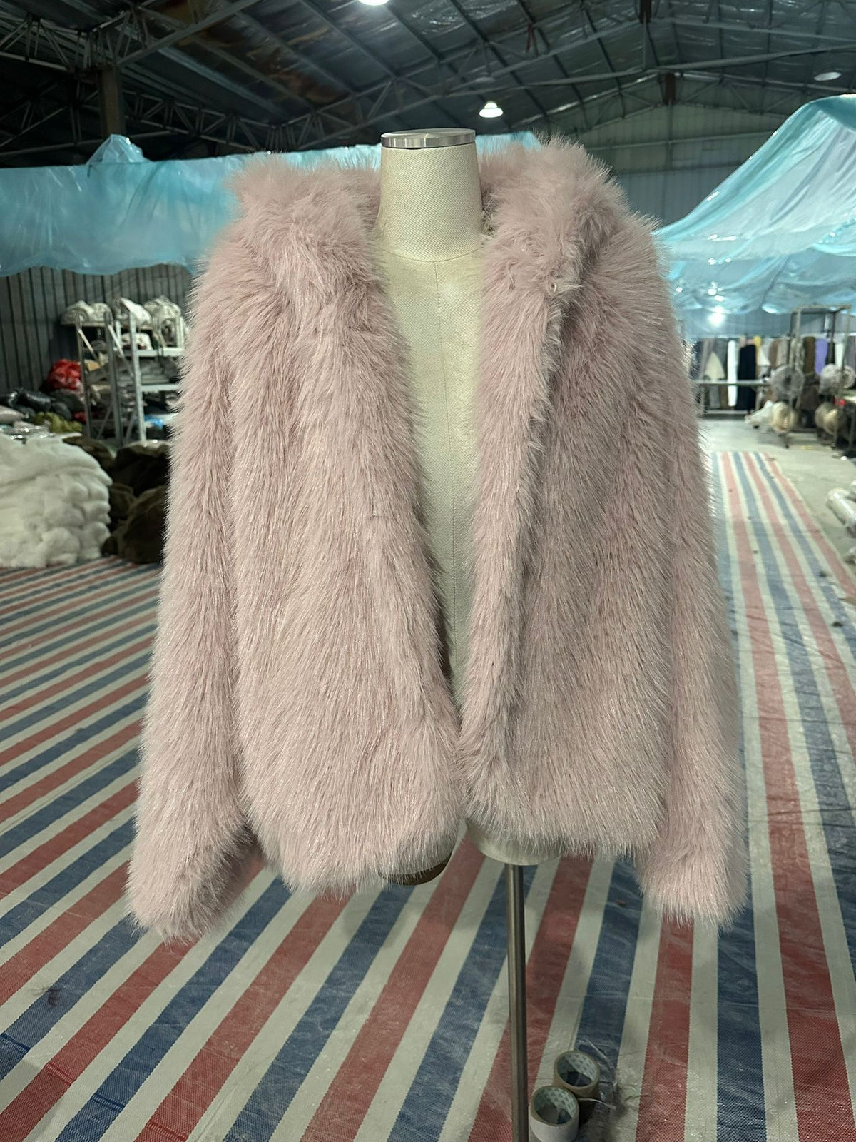 Women's Faux Fur Hooded Cloak Coat