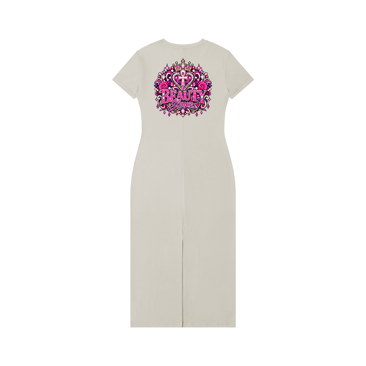 Beauty slayer Women's V-Neck Short Sleeve Maxi Dress