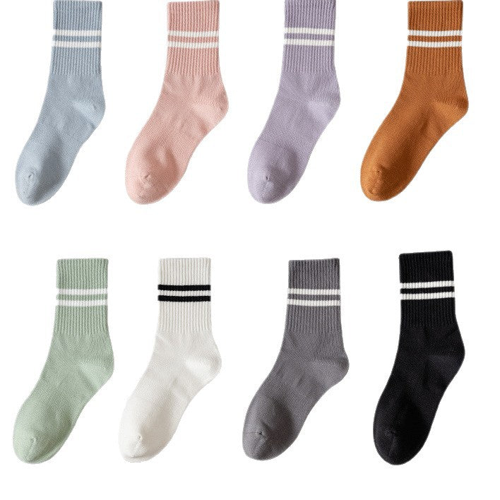 Womens Striped Non-Slip Yoga Socks