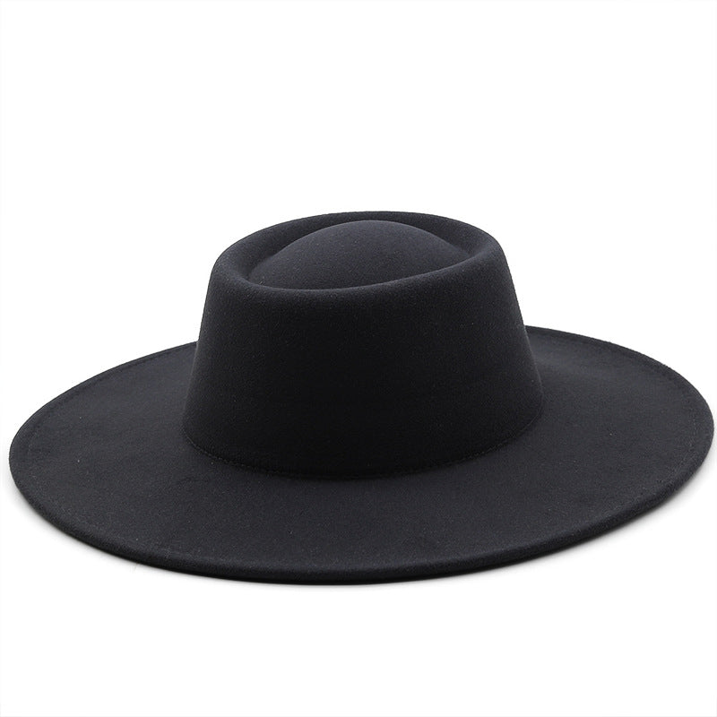 Unisex Wide Brim Woolen Hat