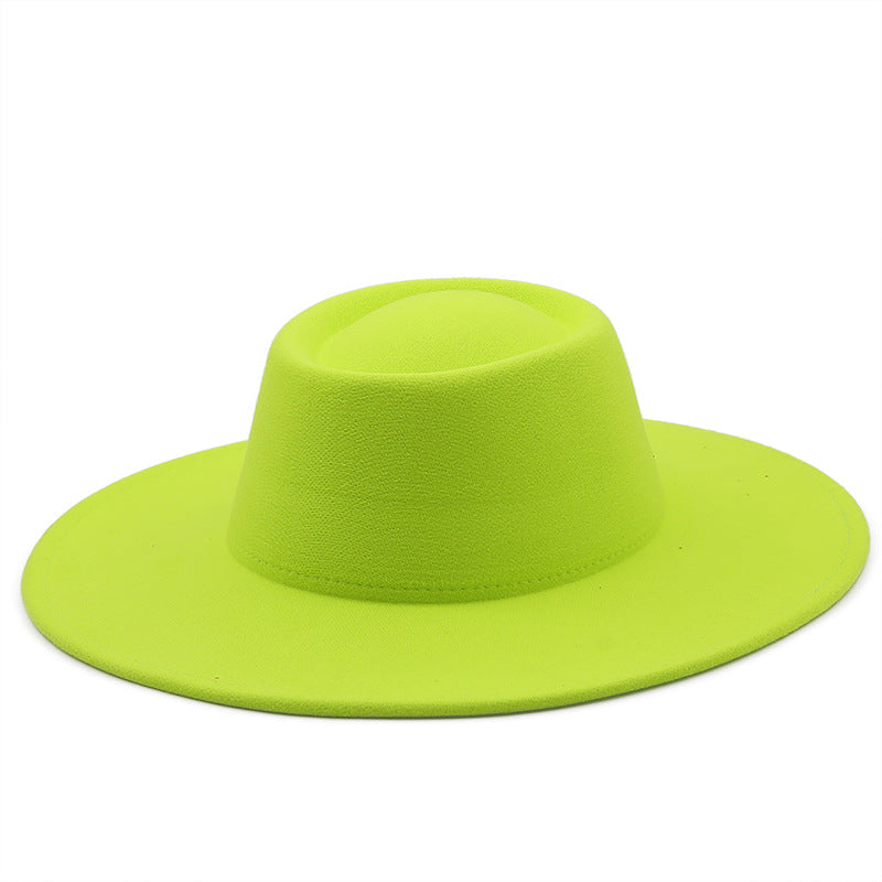 Unisex Wide Brim Woolen Hat