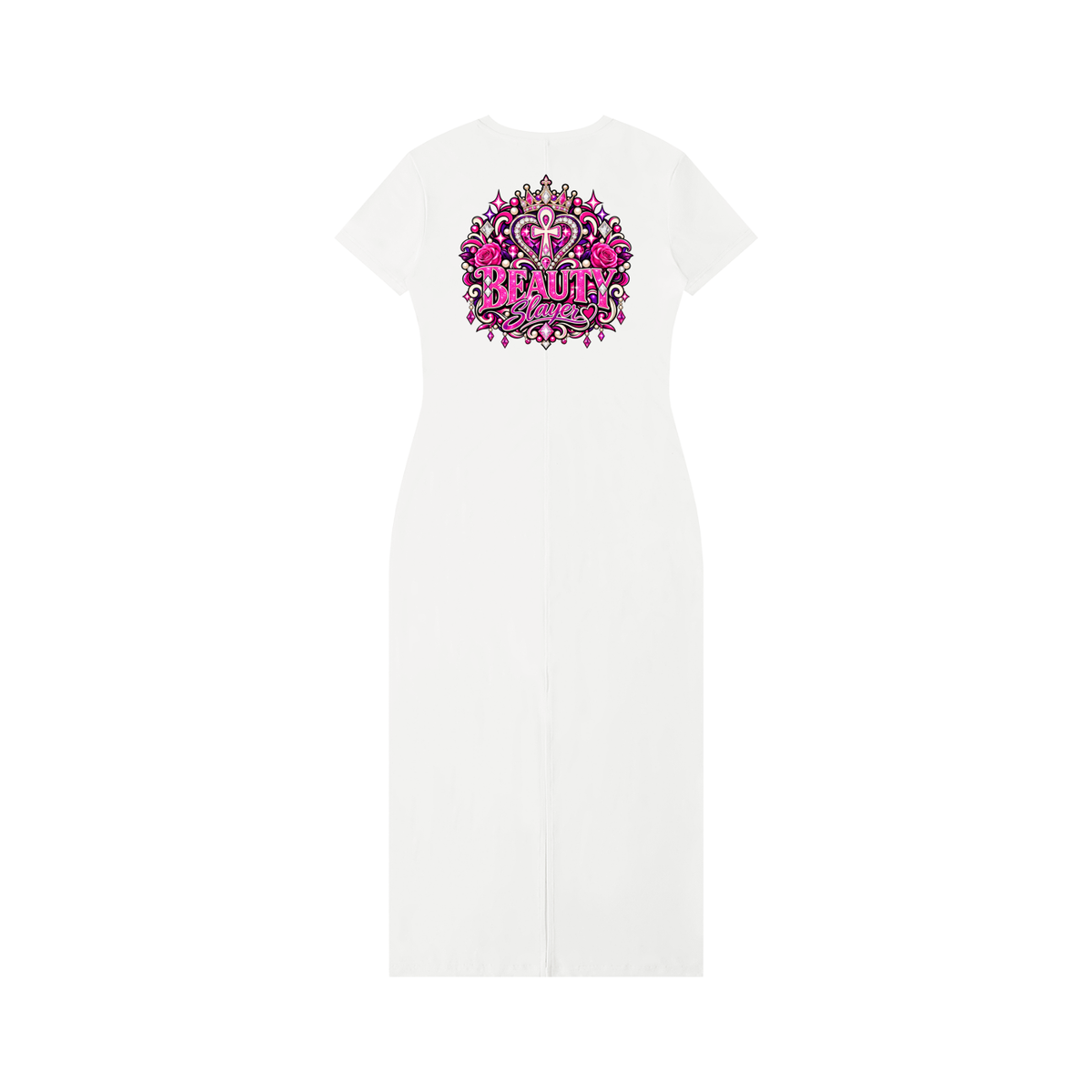 Beauty slayer Women's V-Neck Short Sleeve Maxi Dress