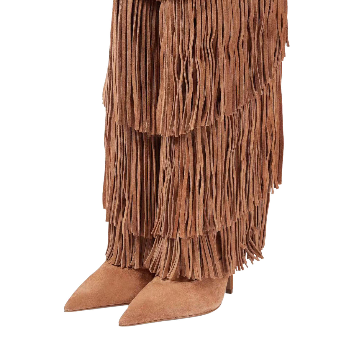 Pointed-toe stiletto boots