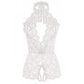 Women Sexy See Through Lace Spandex Bodysuit Cute Lingerie Jumpsuit
