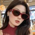 Retro small frame cat-eye folding sunglasses