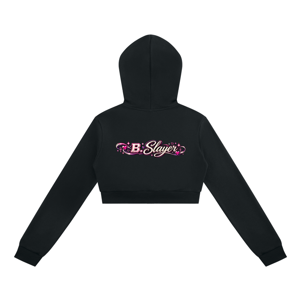 Women's Cropped Full Zip Hoodie