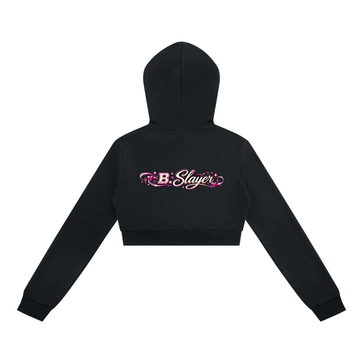 Women's Cropped Full Zip Hoodie