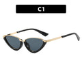 Triangle Cat-Eye Sunglasses for Women Ins Internet Celebrity Street Photography Sunglasses European and American Fashion Trendy Sunglasses High-End