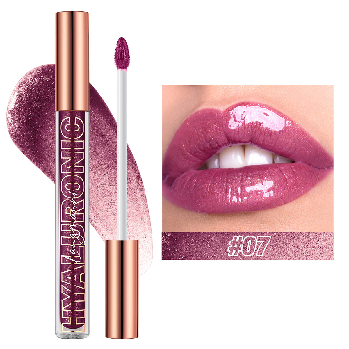 Hyaluronic Acid Glitter Lip Gloss Set
