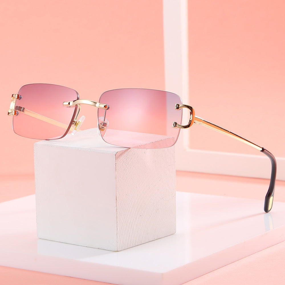 Square Frameless Sunglasses