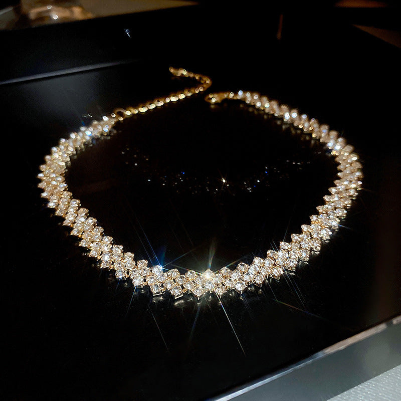 Fashion Choker Splicing Necklace Elegant Women's Jewelry