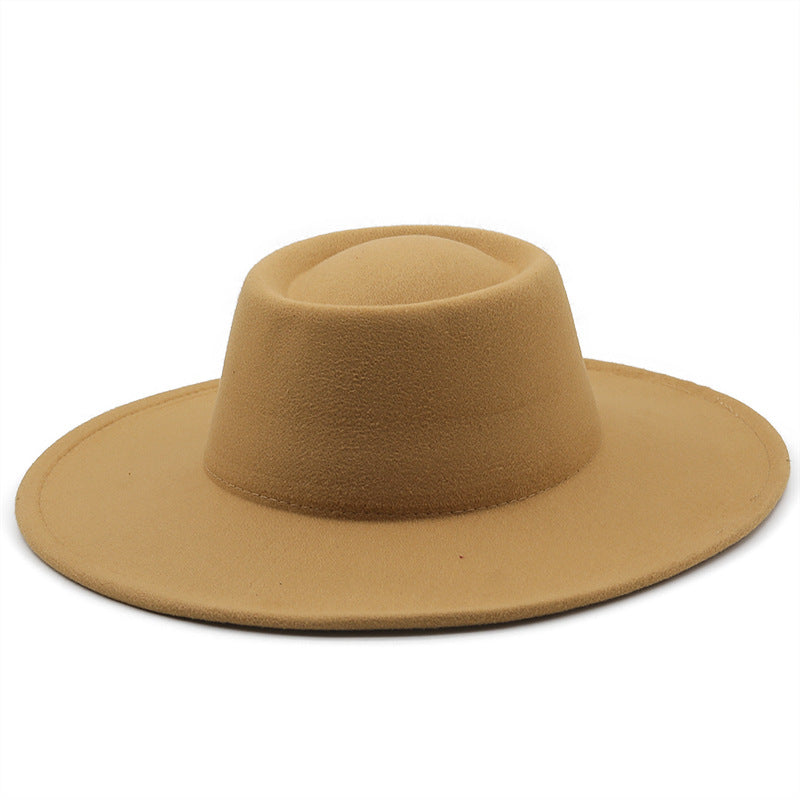 Unisex Wide Brim Woolen Hat