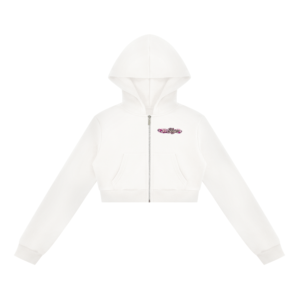 Women's Cropped Full Zip Hoodie
