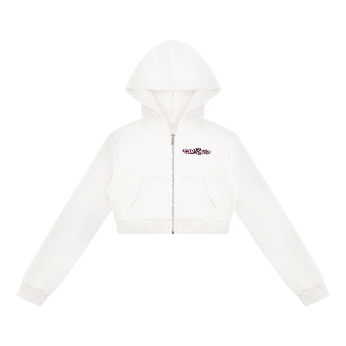 Women's Cropped Full Zip Hoodie