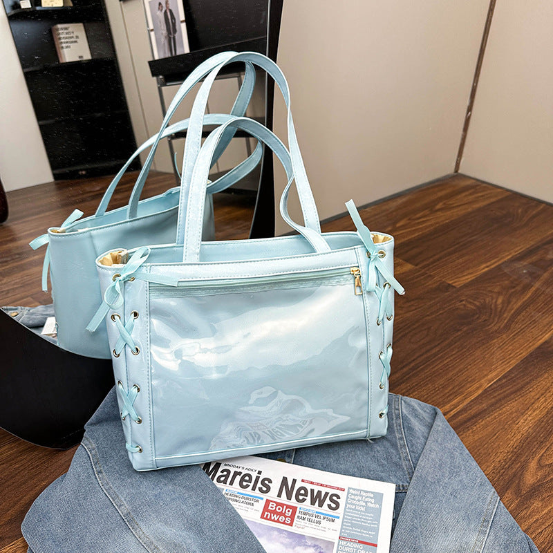 Japanese-style trendy ribbon purse